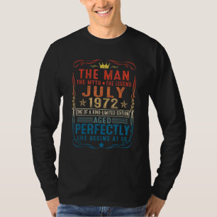 Camiseta Leyenda del Mitos del Hombre Julio de 1972 50º cum