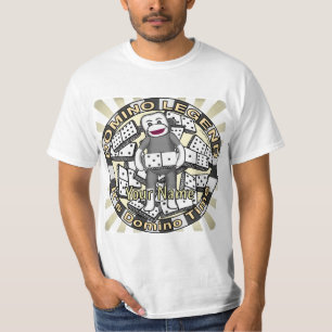 Camiseta Leyenda del mono de calcetín dominó