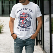 Leyenda del Papá Vintage Personalizada Año Cassett