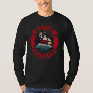 Camiseta Leyenda del pasatiempo del herrero de patio traser