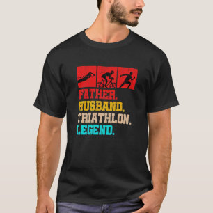 Camiseta Leyenda del Triatlón Padre Marido Correr Nadar Bic