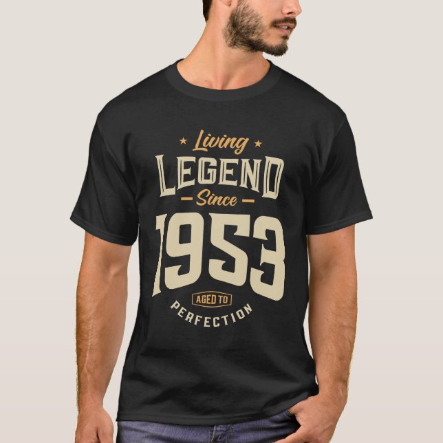 Camiseta Leyenda desde 1953 70º cumpleaños (Anverso)