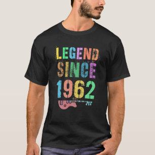 Camiseta LEYENDA Desde 1962 Impresionante Rockstar 60 Cumpl