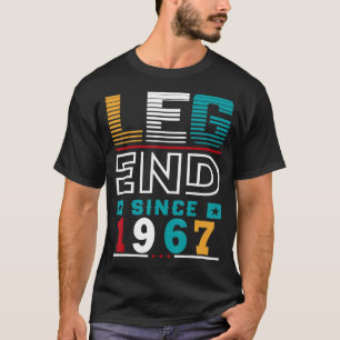 Camiseta Leyenda desde 1967 56ª Vintage de cumpleaños 56 añ