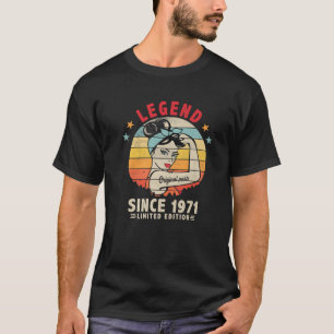Camiseta Leyenda Desde 1971 50º Cumpleaños Retro 50 Años M