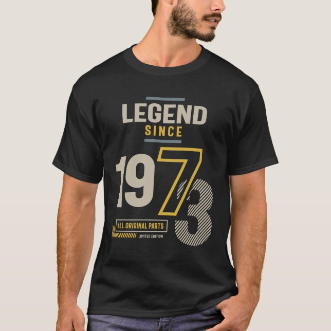 Camiseta Leyenda desde 1973 50 cumpleaños (Anverso)