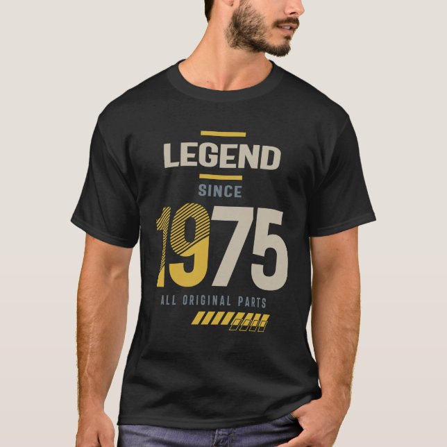 Camiseta Leyenda desde 1975 48 cumpleaños (Anverso)