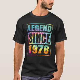 Camiseta Leyenda desde 1978 44 años de edad 44 años de edad