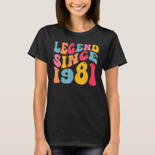 Camiseta Leyenda desde 1981 41 años Retro Vintage 41