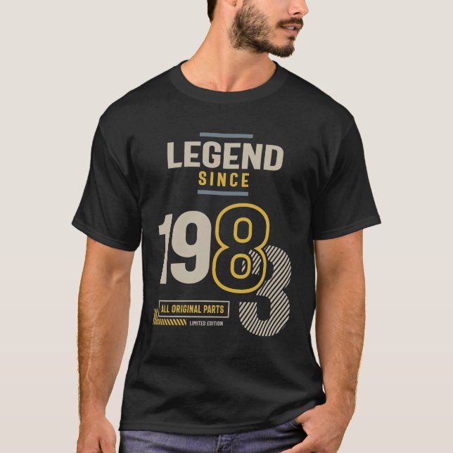 Camiseta Leyenda desde 1983 40 cumpleaños (Anverso)