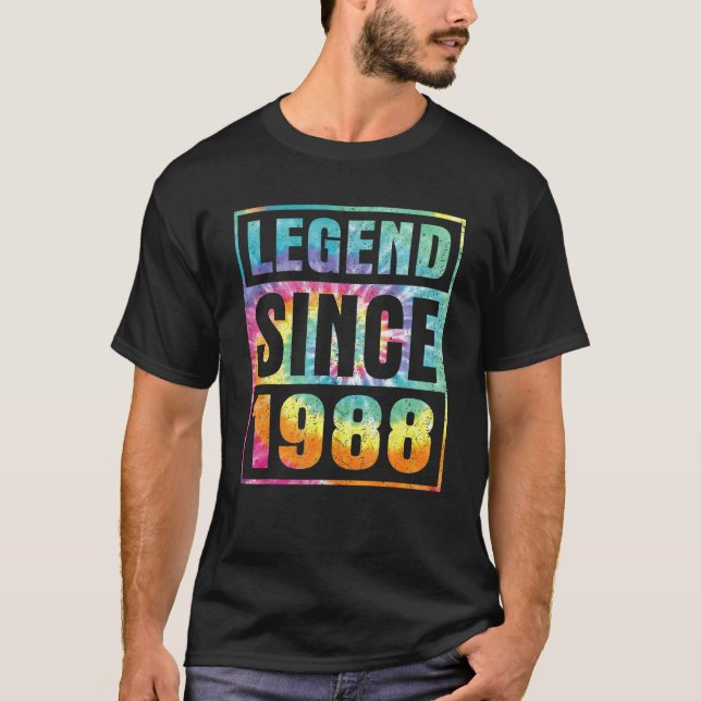 Camiseta Leyenda desde 1988 34 años de edad 34 años de edad (Anverso)