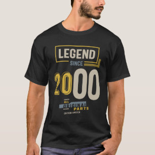 Camiseta Leyenda desde 2000 23 cumpleaños