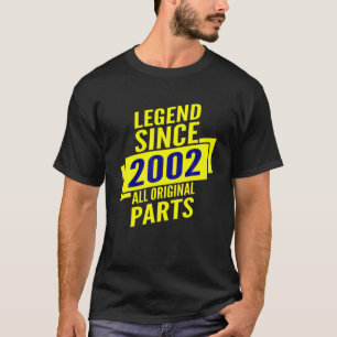 Camiseta Leyenda Desde 2002 20 Regalos De Cumpleaños Hombre
