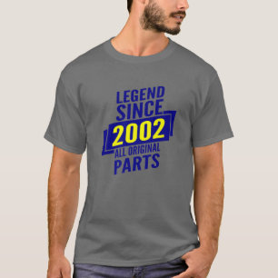 Camiseta Leyenda Desde 2002 20 Regalos De Cumpleaños Hombre
