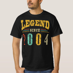 Camiseta Leyenda desde 2004 Man Myth , 2004 Legend Bday Gif