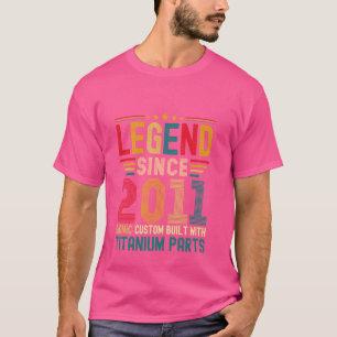 Camiseta Leyenda desde 2011 Vintage 13th Birthday Mens Tita