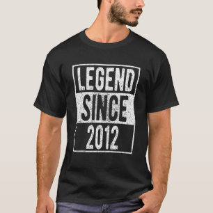 Camiseta Leyenda Desde 2012 Regalos De 10 Años