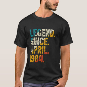 Camiseta Leyenda desde abril de 1984 40ª cosecha de cumplea