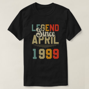 Camiseta Leyenda desde abril de 1999 25º cumpleaños 25 años
