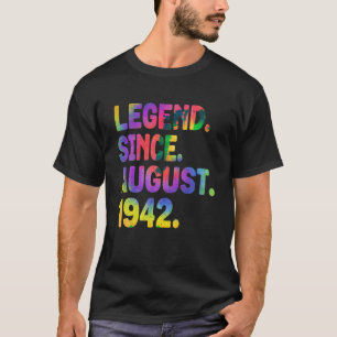 Camiseta Leyenda Desde Agosto De 1942 81 Años Tejido 81