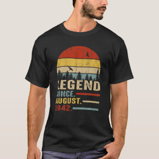 Camiseta Leyenda Desde Agosto De 1942 Retro 78 Años De Edad