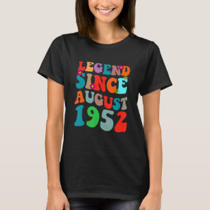 Camiseta Leyenda desde agosto de 1952 Vintage Birthday Retr
