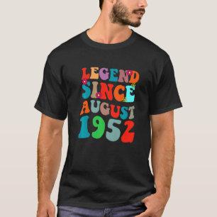 Camiseta Leyenda desde agosto de 1952 Vintage Birthday Retr