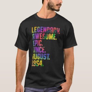 Camiseta Leyenda Desde Agosto De 1954 Tye 69 Años
