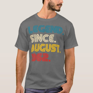 Camiseta Leyenda desde agosto de 1962 60 años 60 hombres mu