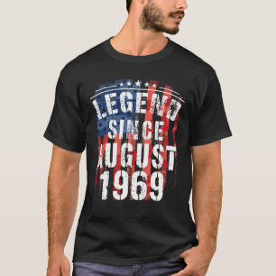 Camiseta Leyenda Desde Agosto De 1969 Gran Regalo De 50 Año