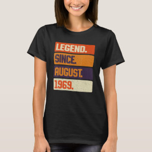 Camiseta Leyenda desde agosto de 1969 Retro 54 años de edad