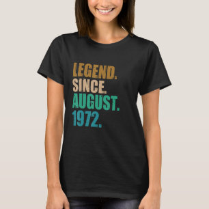 Camiseta Leyenda desde agosto de 1972 50 años de edad 50 añ