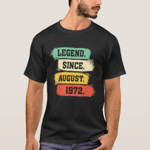 Camiseta Leyenda desde agosto de 1972 U2013 Feliz 50 cumple