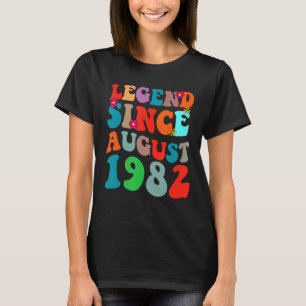 Camiseta Leyenda desde agosto de 1982 Vintage Birthday Retr