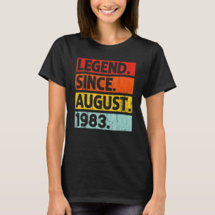 Camiseta Leyenda Desde Agosto De 1983 Vintage 39 Años