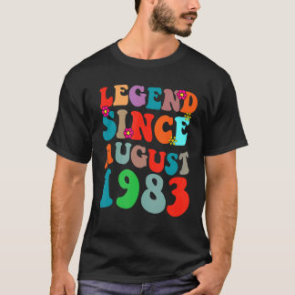 Camiseta Leyenda desde agosto de 1983 Vintage Birthday Retr