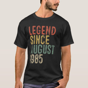Camiseta Leyenda Desde Agosto De 1985 35º Regalo De Cumplea