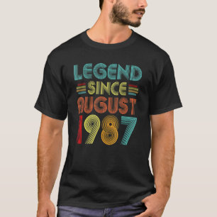 Camiseta Leyenda Desde Agosto De 1987 Vintage 35 Años