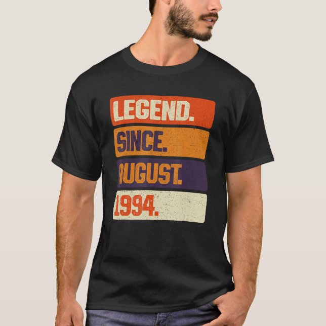 Camiseta Leyenda desde agosto de 1994 Retro 29 años 29th B (Anverso)