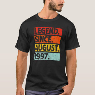 Camiseta Leyenda Desde Agosto De 1997 Vintage 25 Años