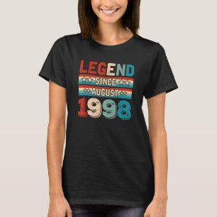 Camiseta Leyenda desde agosto de 1998 Retro 24 años 24th B