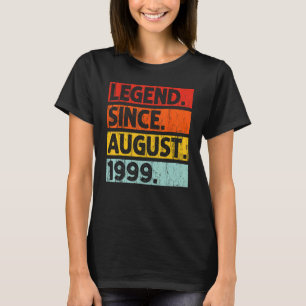 Camiseta Leyenda desde agosto de 1999 Vintage 1999 Hombres