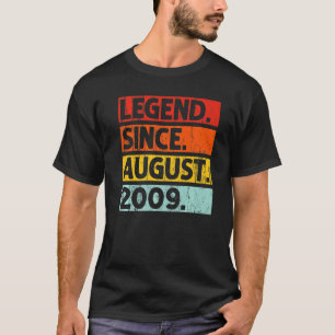 Camiseta Leyenda desde agosto de 2009 Vintage 13 años