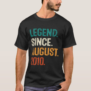 Camiseta Leyenda Desde Agosto De 2010 13Th For
