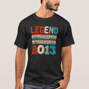 Camiseta Leyenda desde agosto de 2013 Retro 9 años Noveno B
