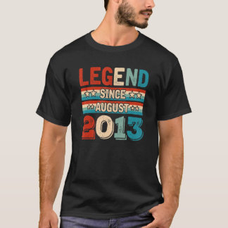 Camiseta Leyenda desde agosto de 2013 Retro 9 años Noveno B