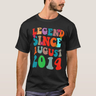 Camiseta Leyenda desde agosto de 2014 Viejo Cumpleaños Retr