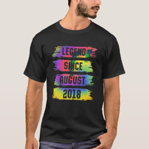 Camiseta Leyenda desde agosto de 2018 5 años de edad tinte 