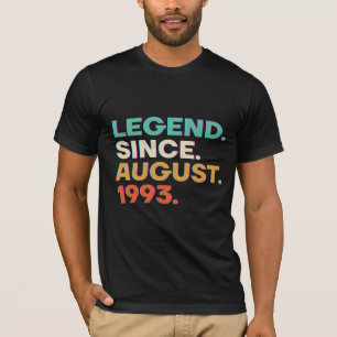 Camiseta Leyenda desde agosto hecha en 1993 cumpleaños de r