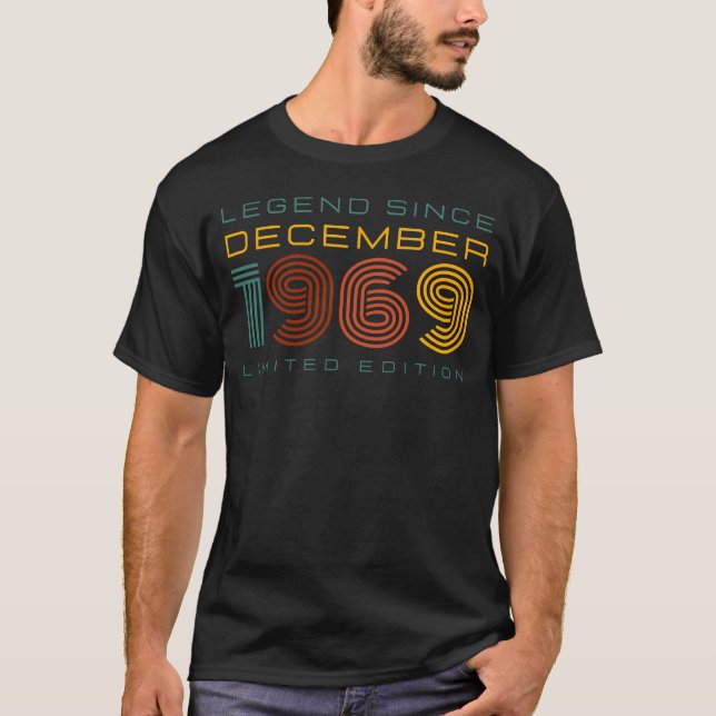 Camiseta Leyenda desde diciembre de 1969, edición limitada  (Anverso)